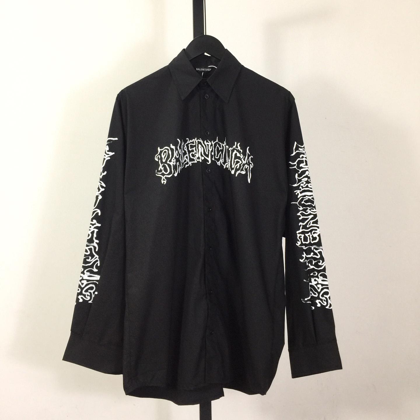 Balenciaga DIY Metal Outline Cotton Shirt - everydesigner