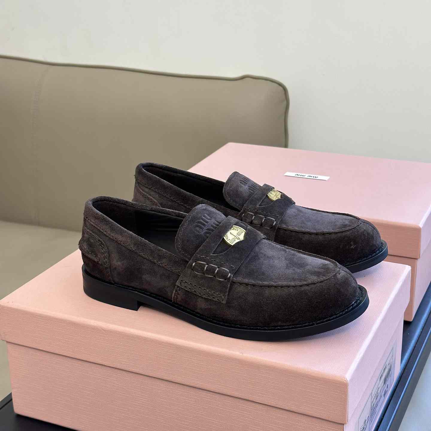 Miu Miu Suede Loafers - everydesigner