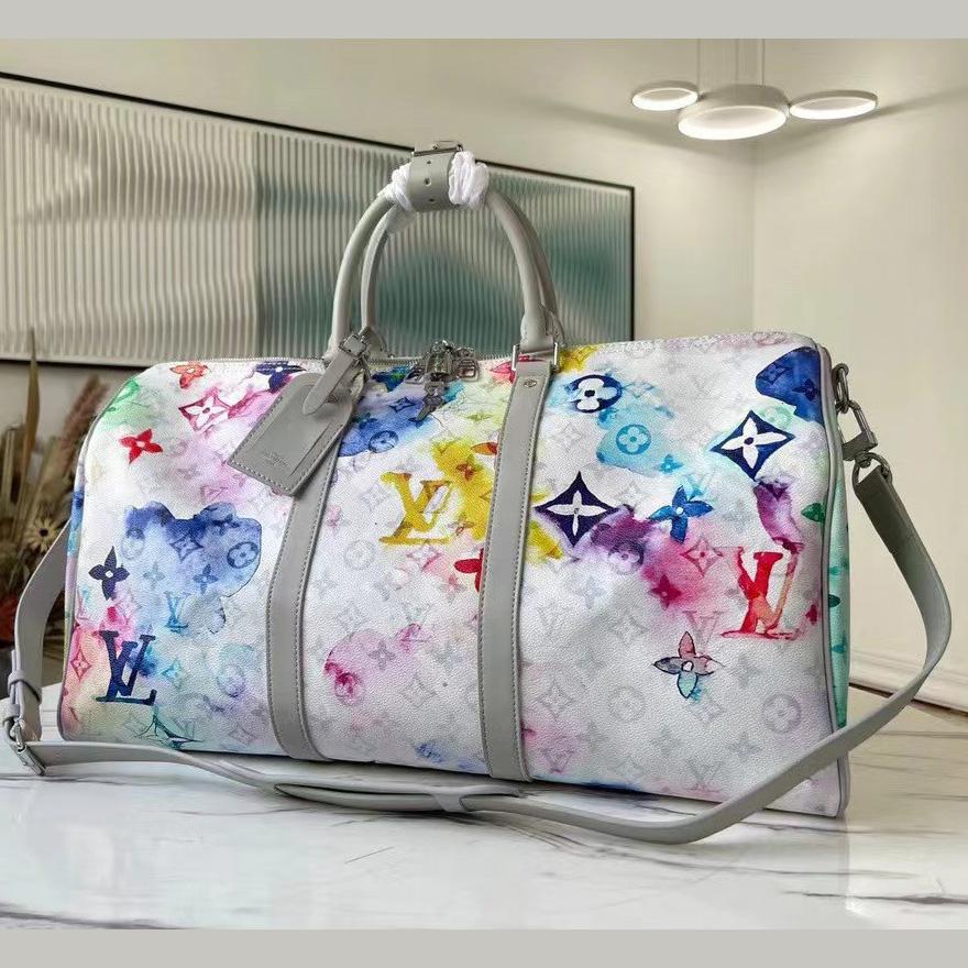 Louis Vuitton Keepall 50 Monogram Watercolor - everydesigner