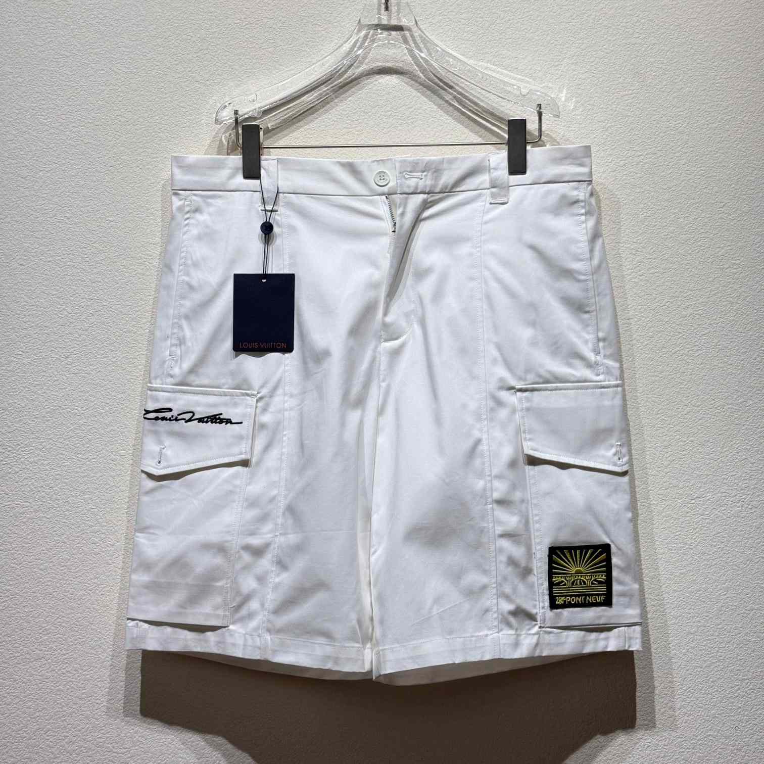 Louis Vuitton Embroidered Cotton Cargo Shorts    - everydesigner