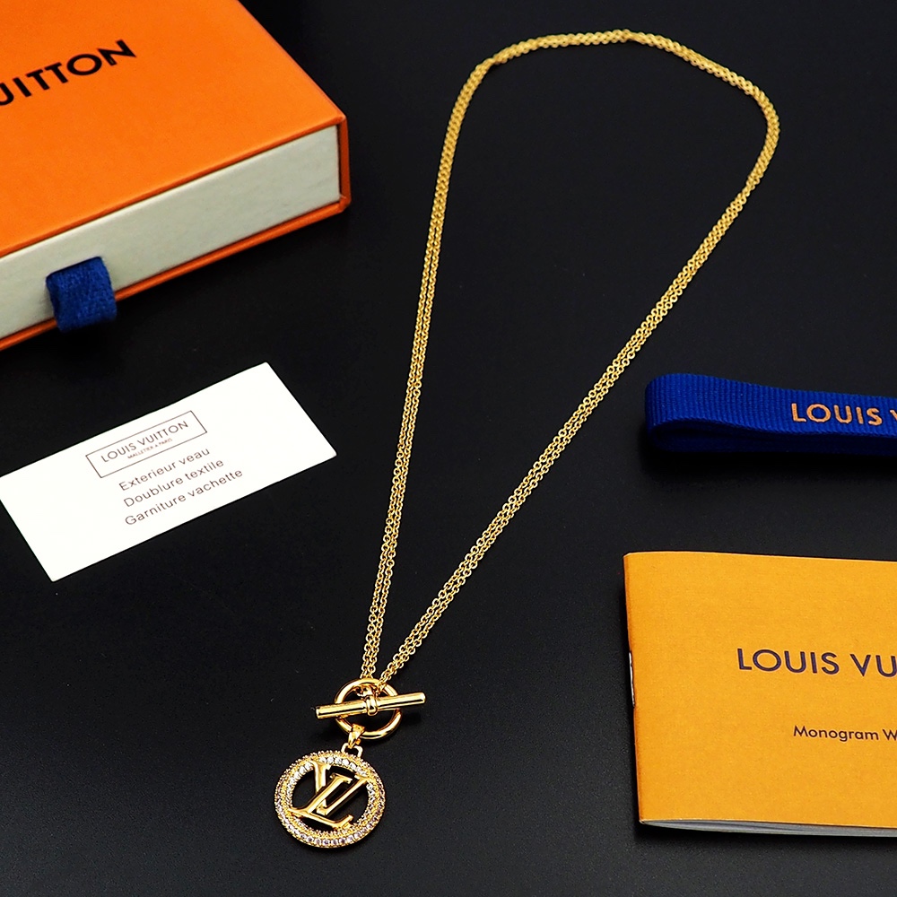 Louis Vuitton Louise Tresor Necklace   M01512 - everydesigner