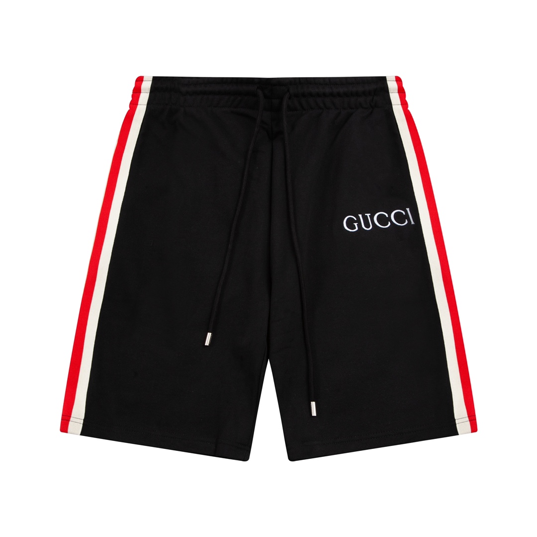 Gucci Cotton Shorts With Web - everydesigner