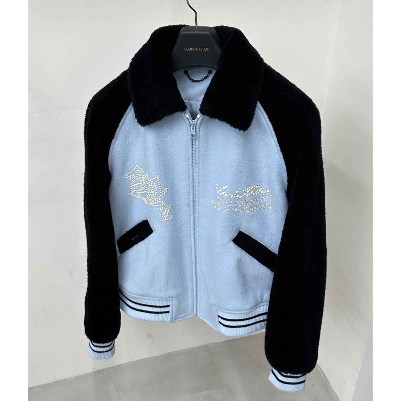 Louis Vuitton Shearling Wool Varsity Blouson    1AFAJE - everydesigner