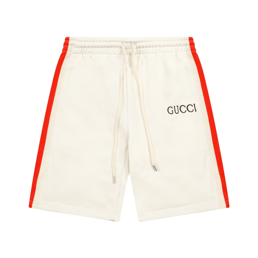 Gucci Cotton Shorts With Web - everydesigner