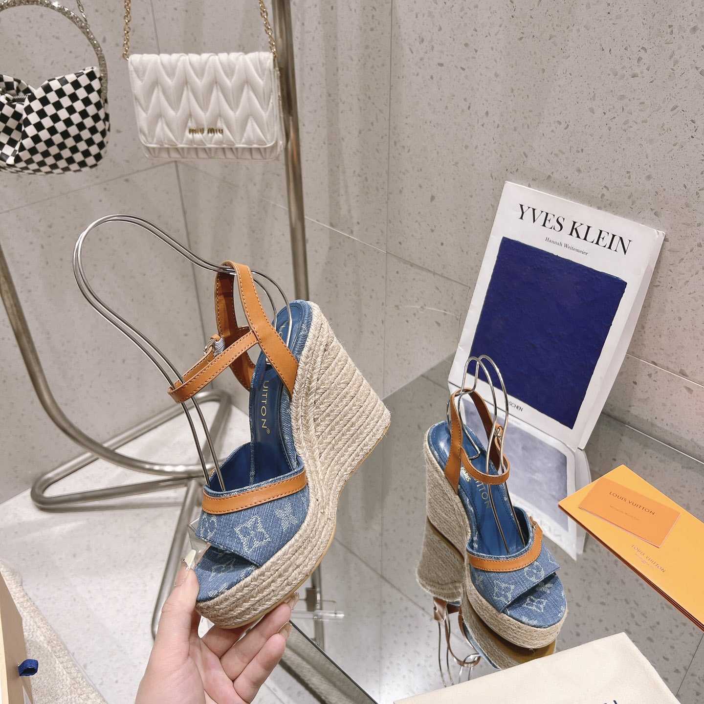 Louis Vuitton Helios Wedge Sandal   - everydesigner