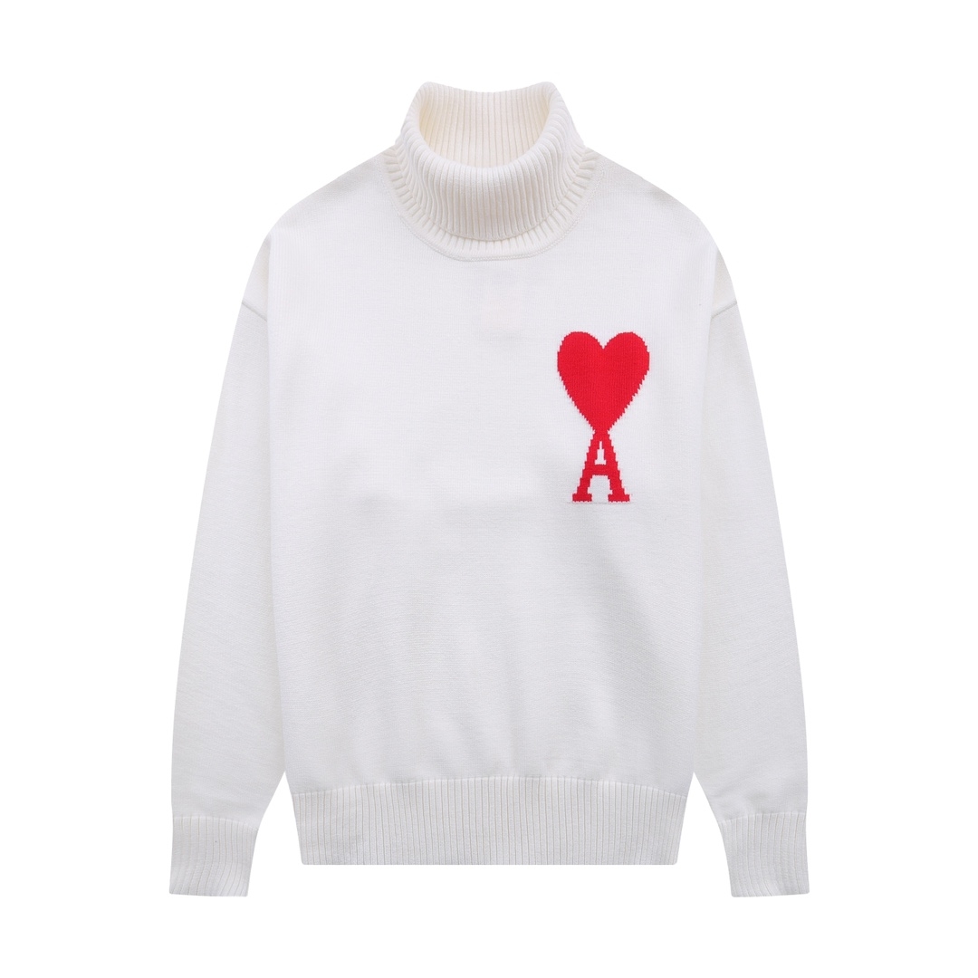 Ami De Coeur Virgin Wool Turtleneck Jumper - everydesigner