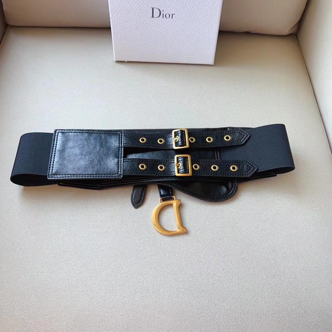 Dior Saddle Wide Waist Belt    - everydesigner