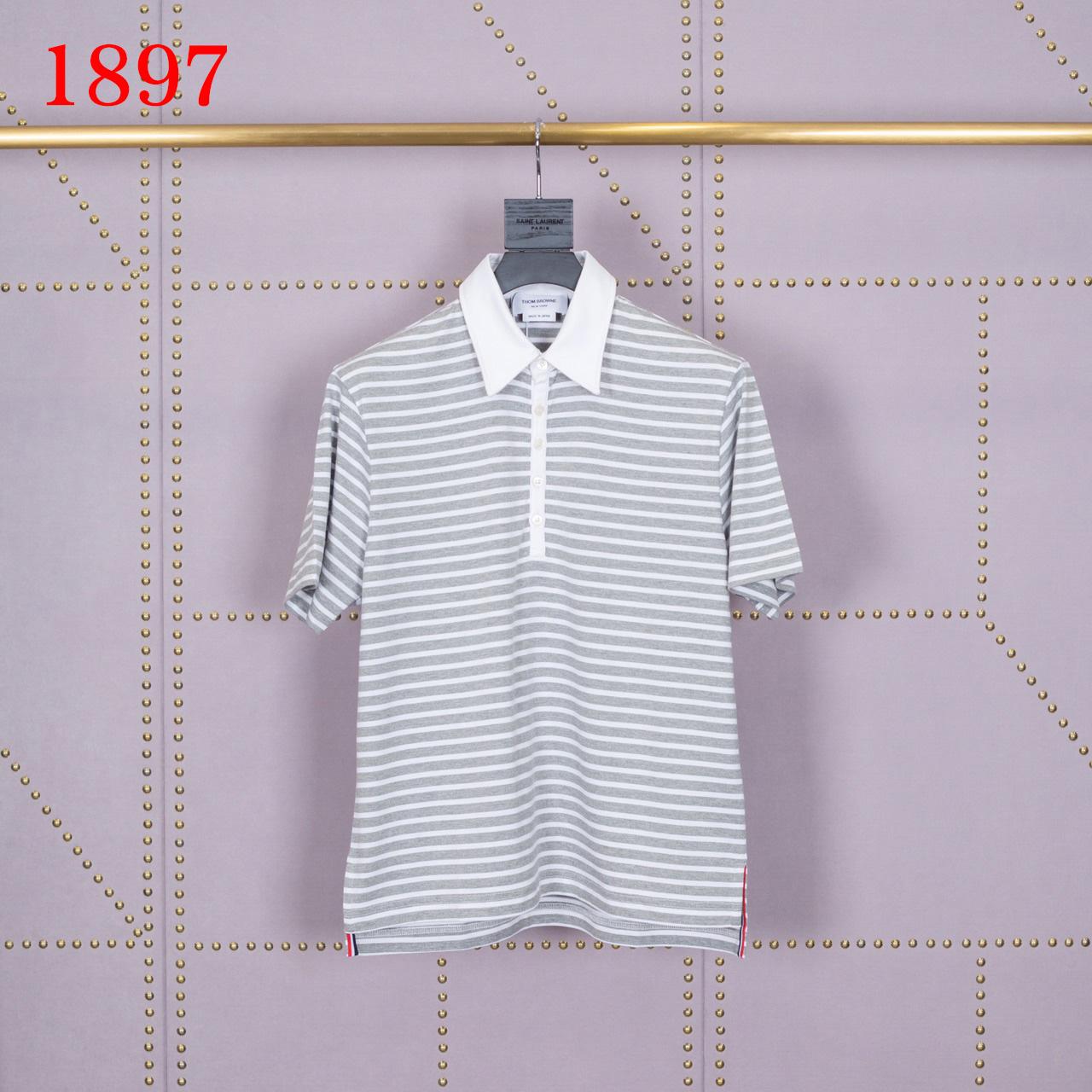 Thom Browne Striped Cotton-jersey Polo Shirt   1897 - everydesigner