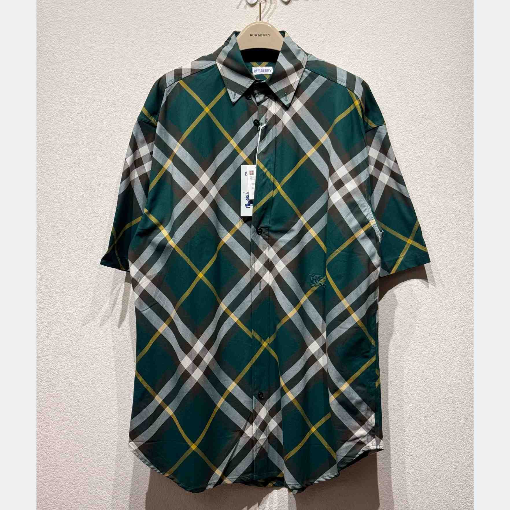 Burberry Check Cotton Shirt   - everydesigner