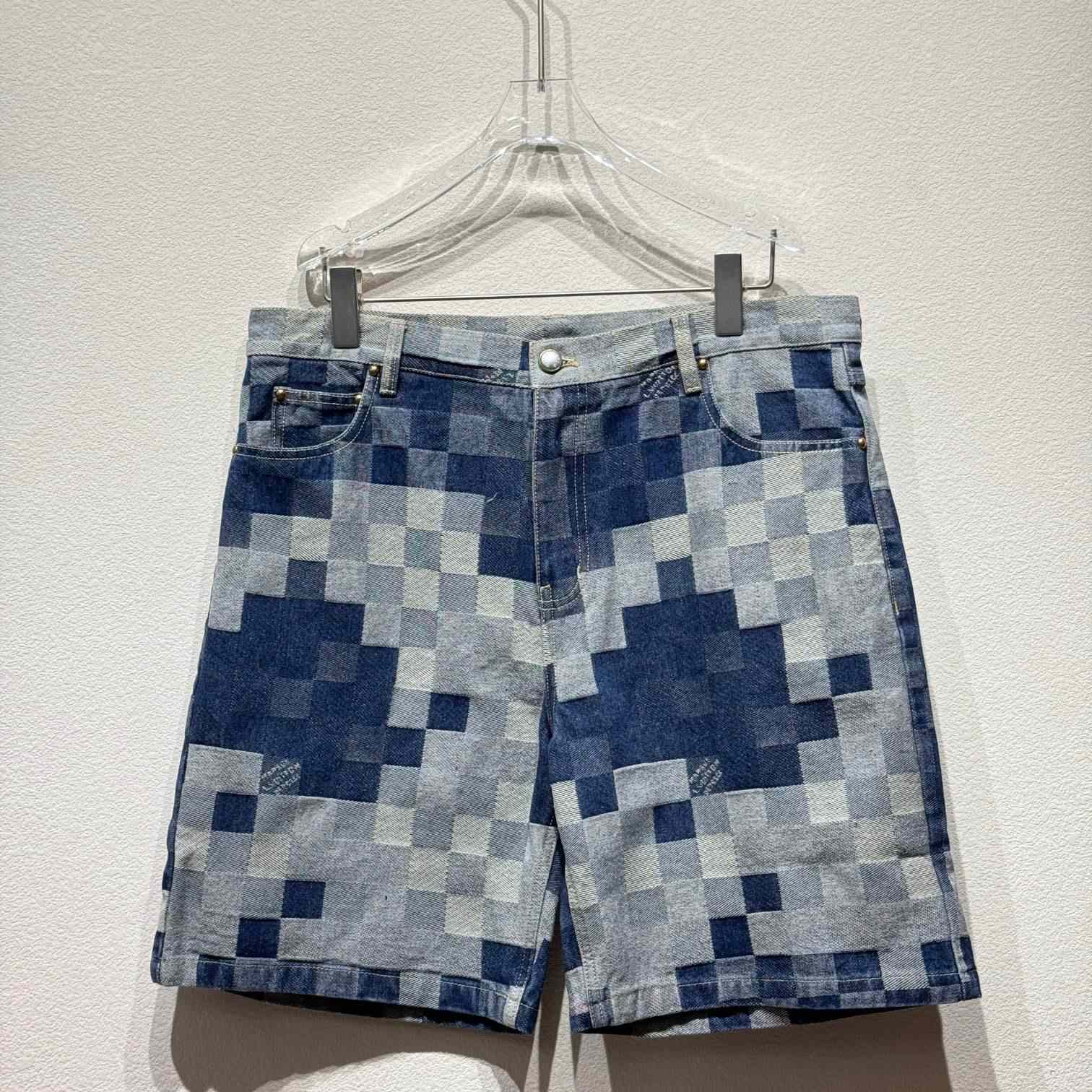 Louis Vuitton Damier Denim Shorts - everydesigner