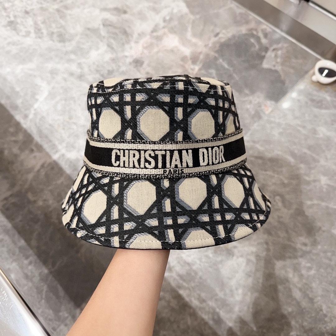 Dior D-Bobby Macrocannage Small Brim Bucket Hat - everydesigner