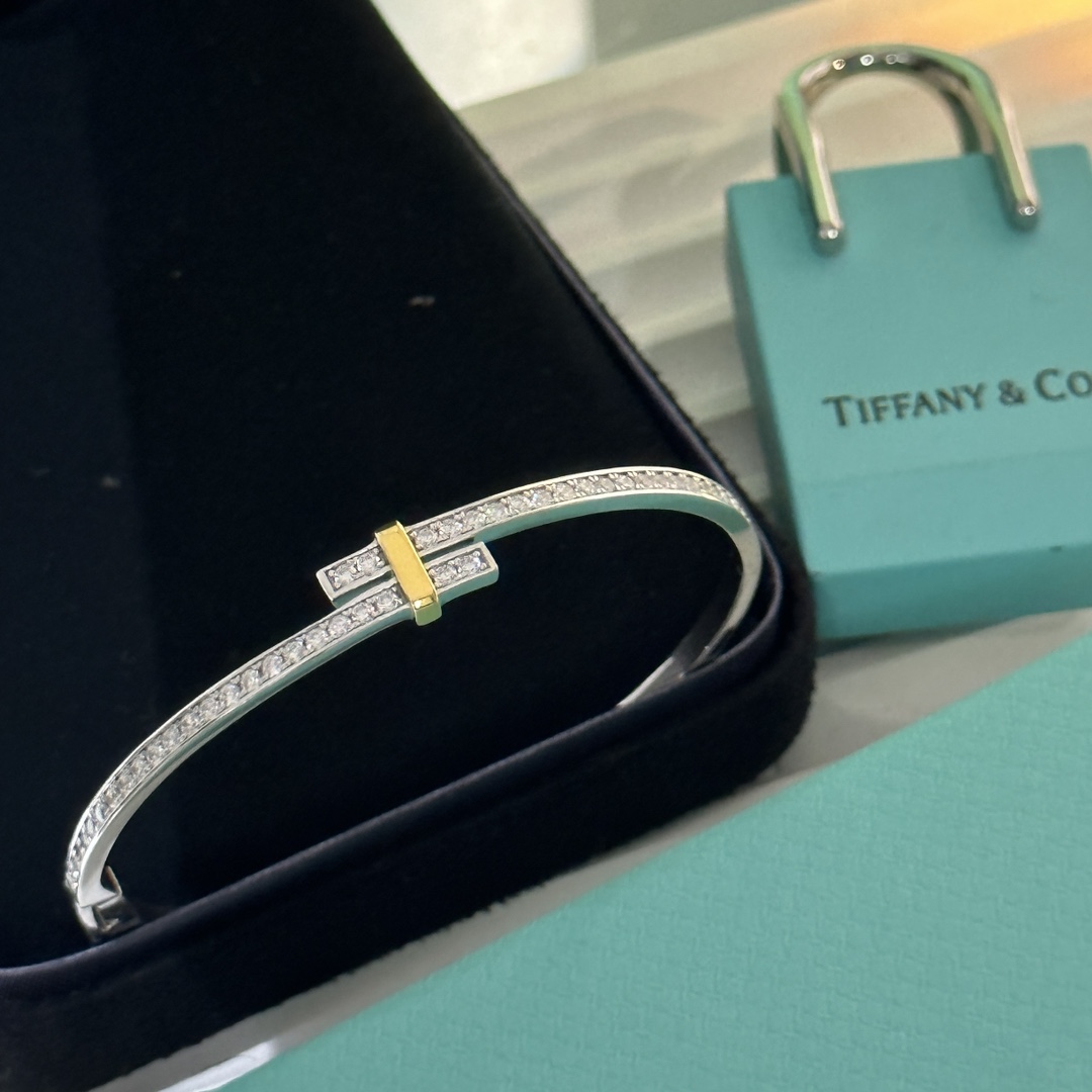 Tiffany & Co. Edge Hinged Bypass Bangle Bracelet - everydesigner