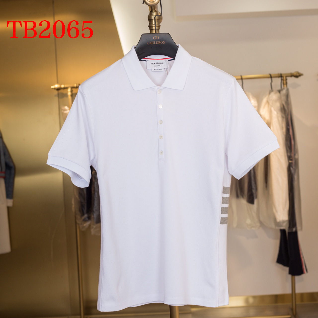 Thom Browne 4-Bar Piqué Polo Shirt   TB2065 - everydesigner