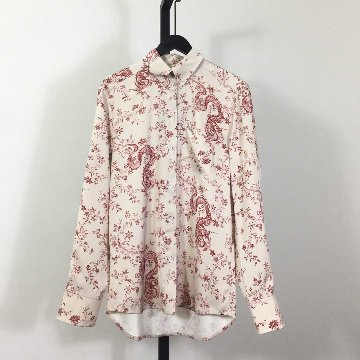 Louis Vuitton Dragon Print Silk Shirt   - everydesigner