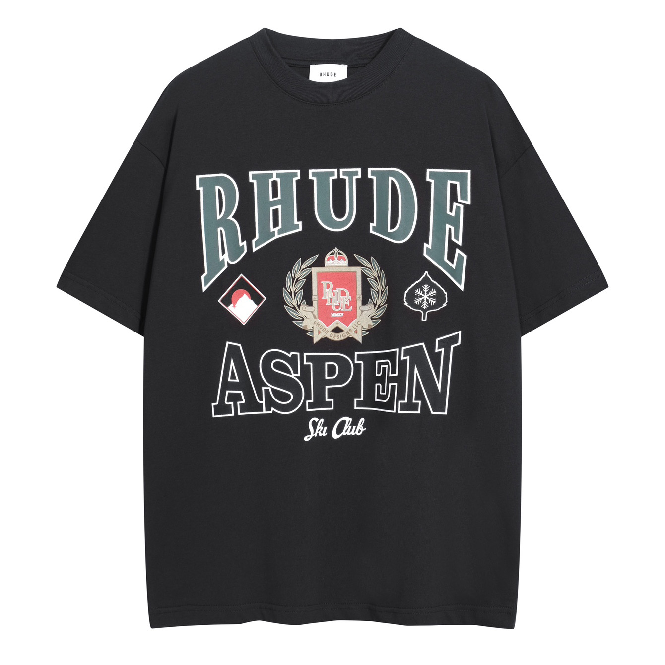 Rhude Aspen Ski Crest Tee - everydesigner