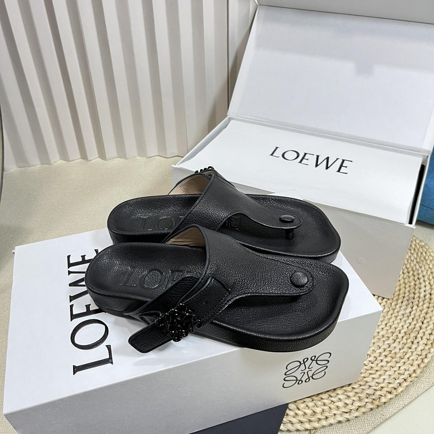 Loewe Anagram Ease Sandal In Kidskin - everydesigner