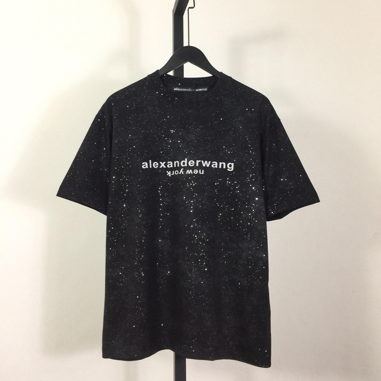 Alexander Wang Cotton T-shirt In Black - everydesigner