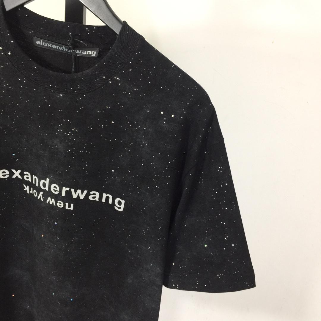 Alexander Wang Cotton T-shirt In Black - everydesigner