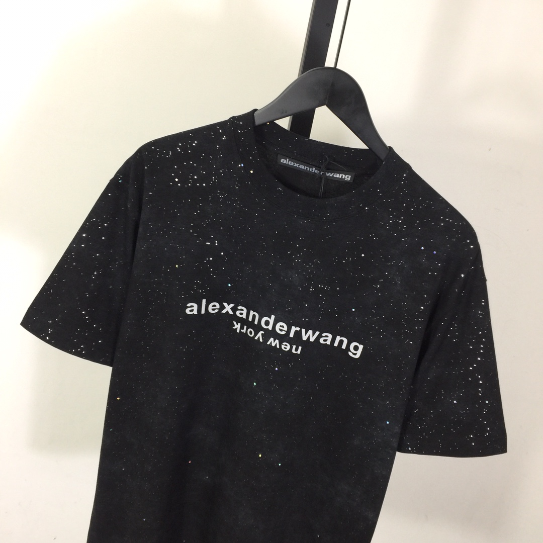 Alexander Wang Cotton T-shirt In Black - everydesigner