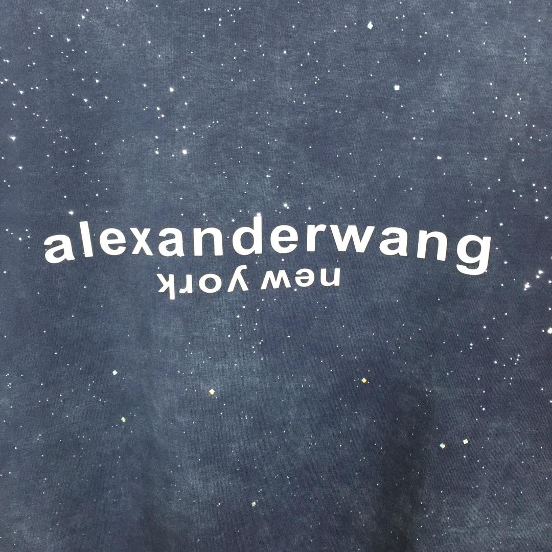 Alexander Wang Cotton T-shirt In Blue - everydesigner