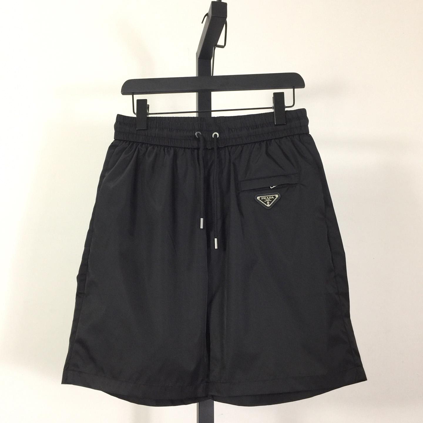 Prada Black Re-nylon Shorts - everydesigner