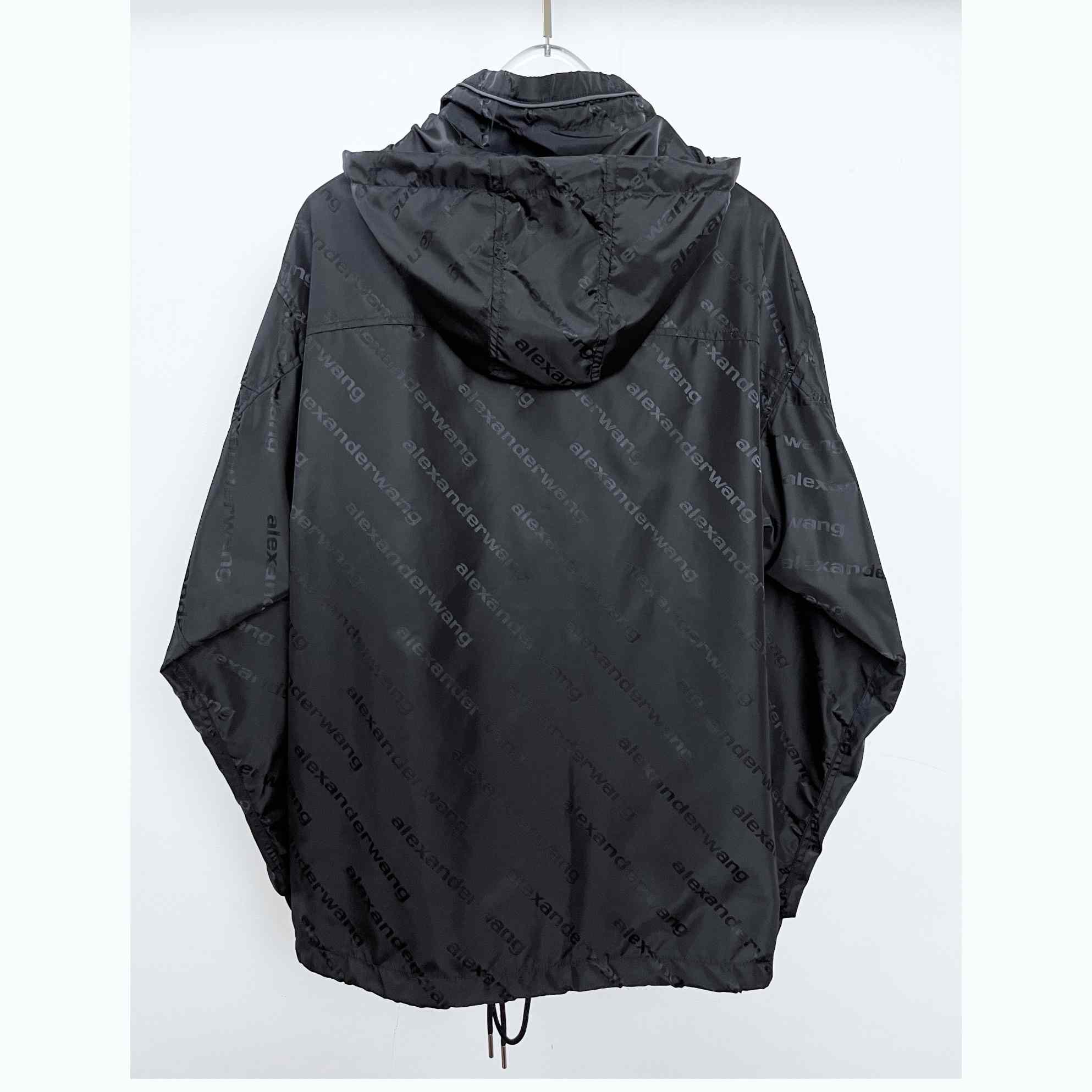 Alexander Wang Monogram Logo-print Pullover Jacket - everydesigner