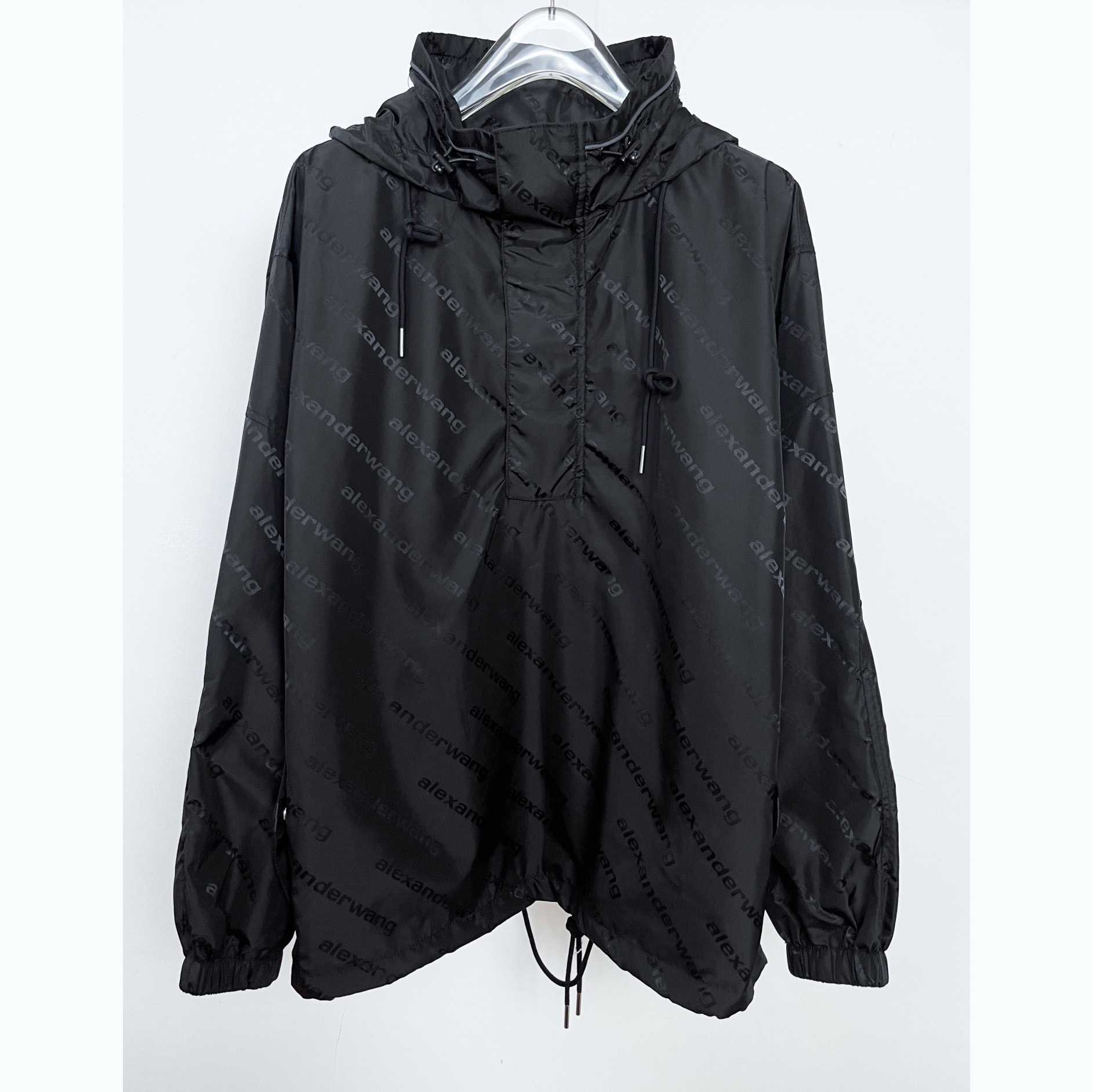 Alexander Wang Monogram Logo-print Pullover Jacket - everydesigner