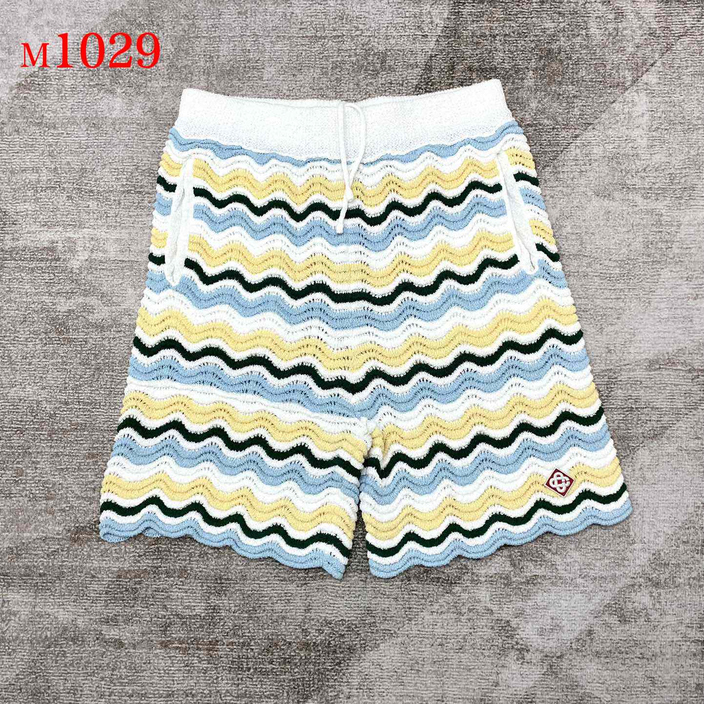 Casablanca Wavy Knit Cotton Shorts   m1029 - everydesigner