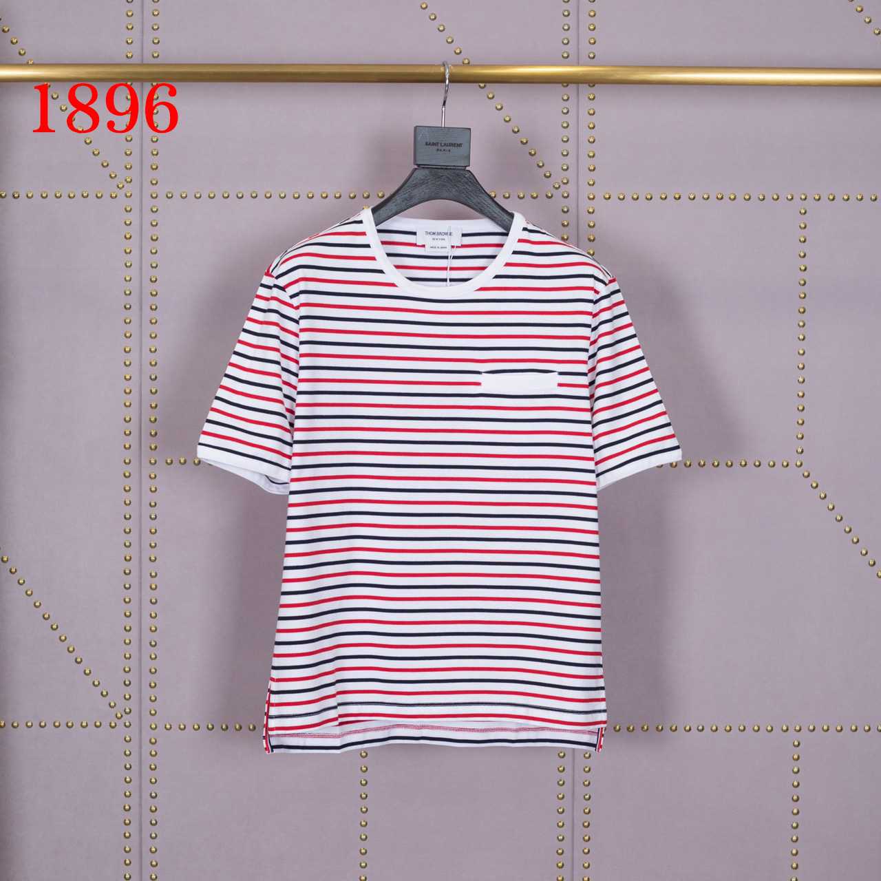 Thom Browne Striped Cotton Jersey T-shirt   1896 - everydesigner