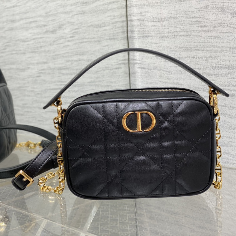 Dior Small Dior Caro Top Handle Camera Bag - everydesigner