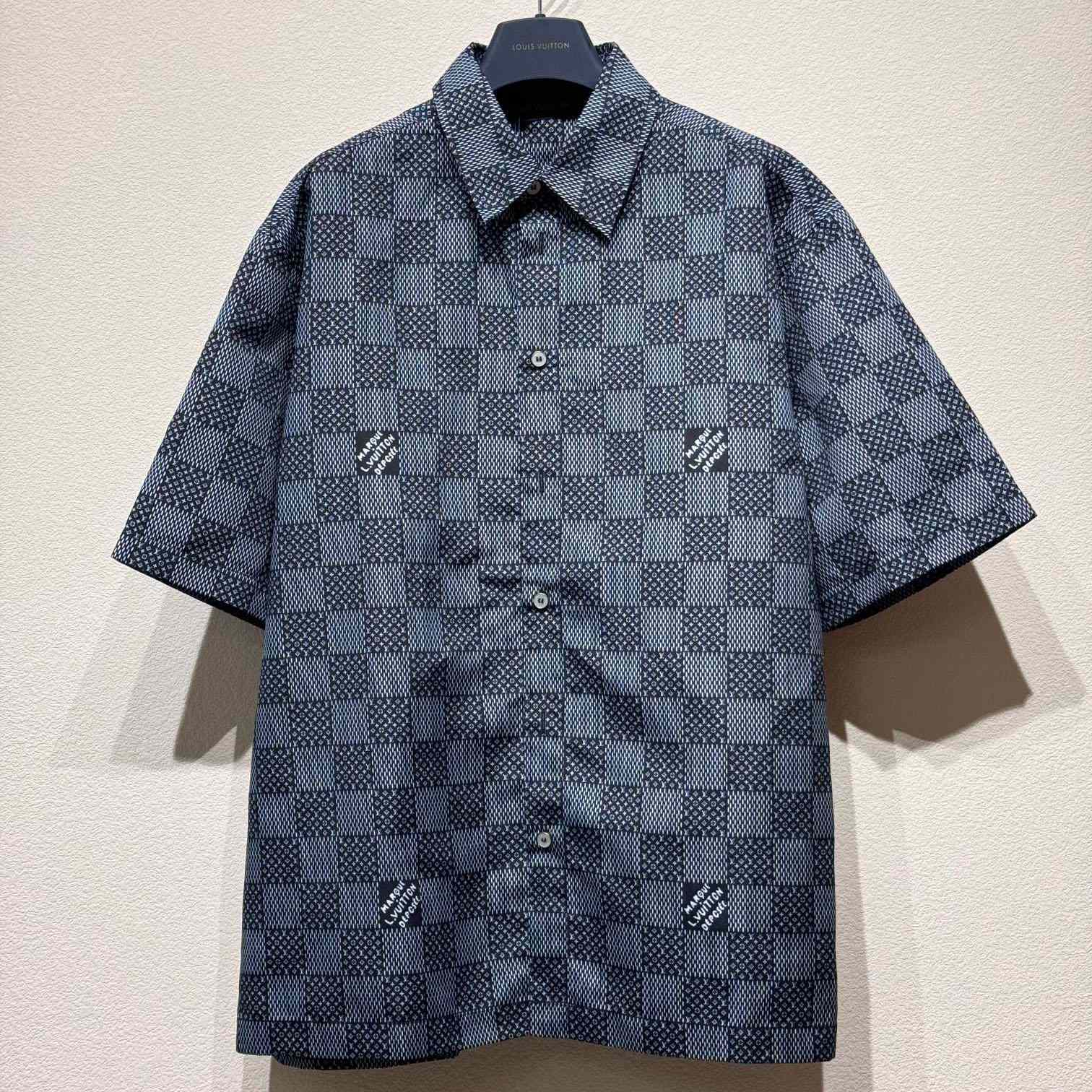 Louis Vuitton Printed Short-Sleeved Cotton Shirt    - everydesigner