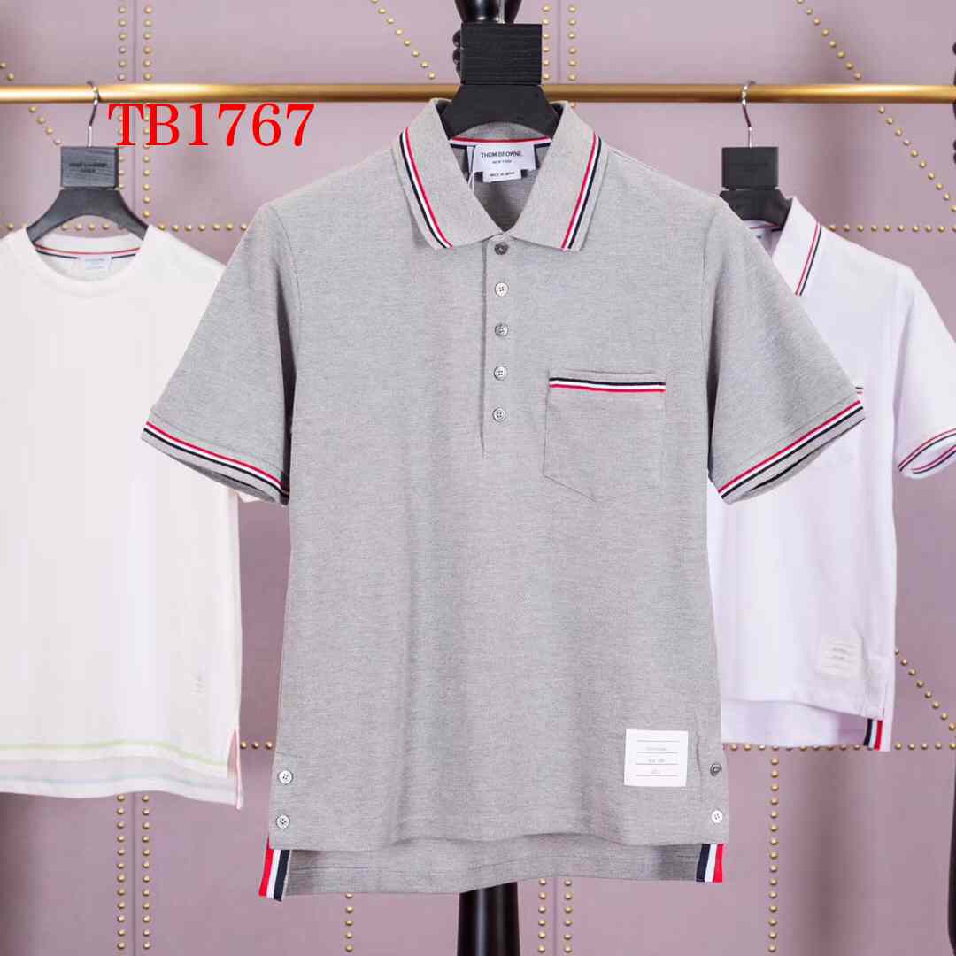 Thom Browne Bar Stripe Short-sleeve Polo   TB1767 - everydesigner