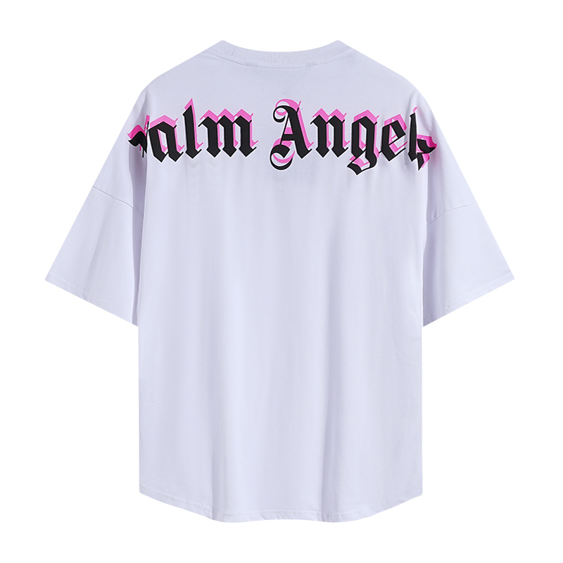  Palm Angels Doubled Logo Oversized T-shirt - everydesigner