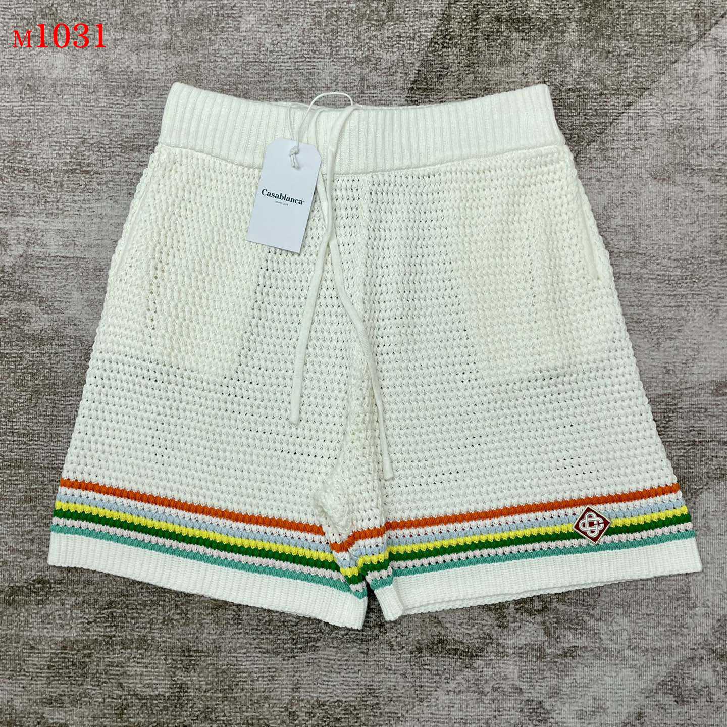 Casablanca Tennis crochet-knit Shorts    m1031 - everydesigner