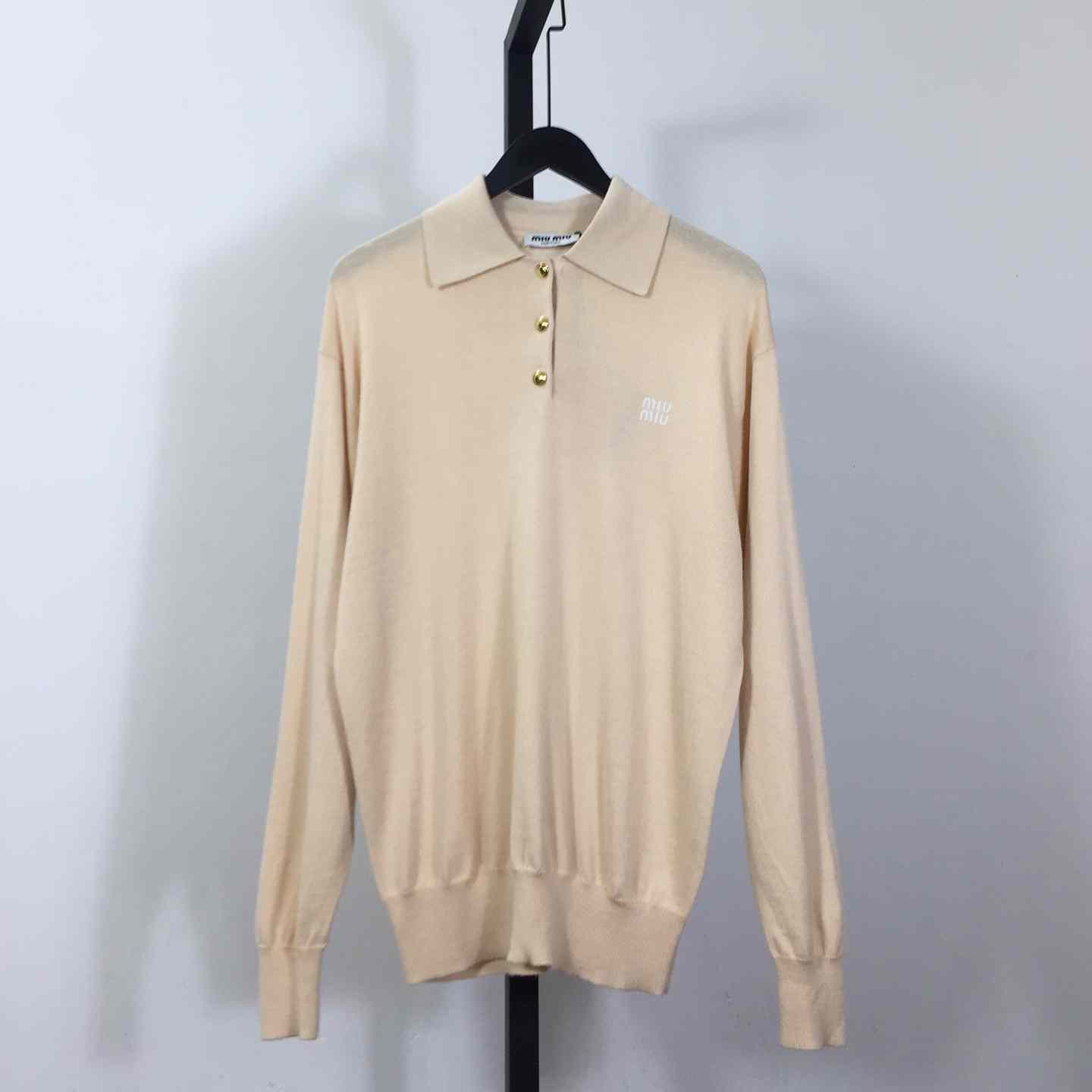 Miu Miu Cashmere Knit Polo Shirt - everydesigner