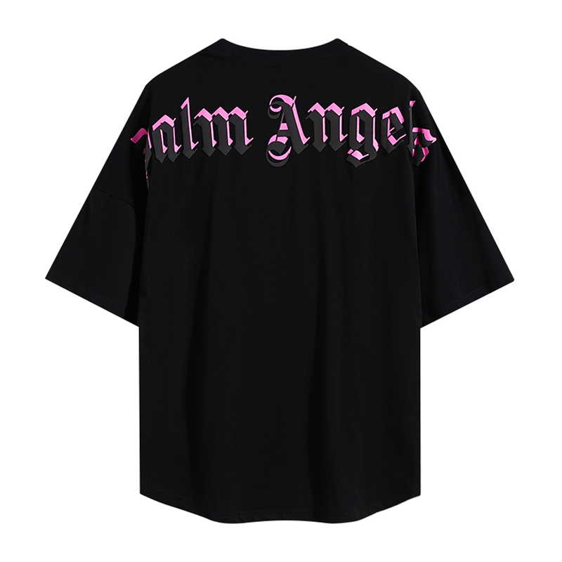  Palm Angels Doubled Logo Oversized T-shirt - everydesigner