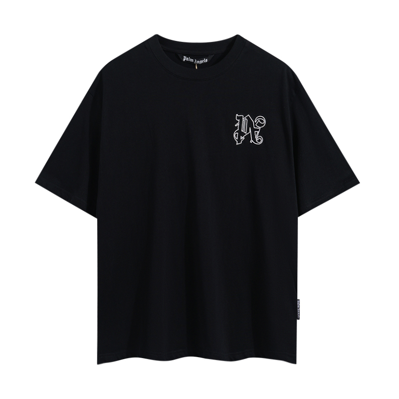  Palm Angels Monogram Stud Classic T-Shirt - everydesigner