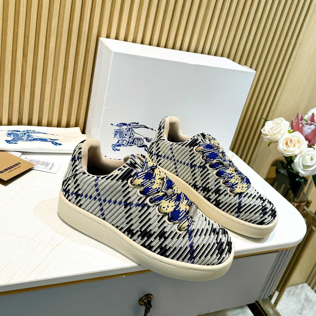 Burberry Check Knit Box Sneakers - everydesigner