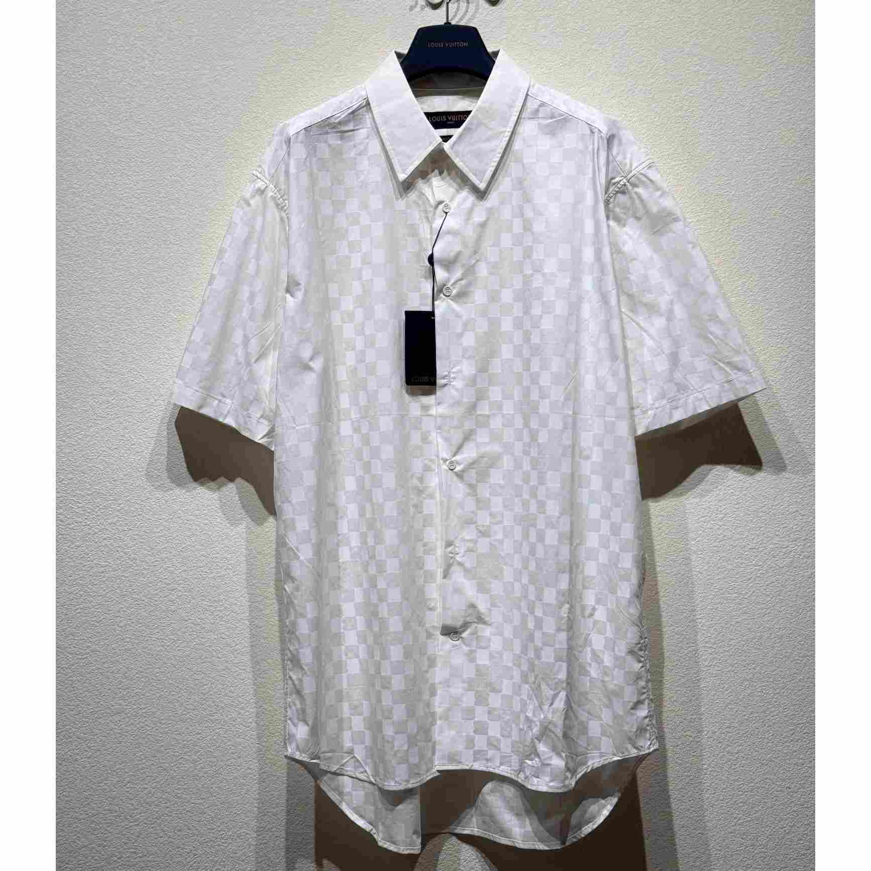 Louis Vuitton Short-Sleeved Cotton Shirt   1AFJW3 - everydesigner