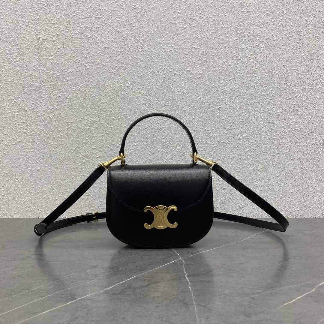 Celine Mini Besace Clea In Shiny Calfskin - everydesigner