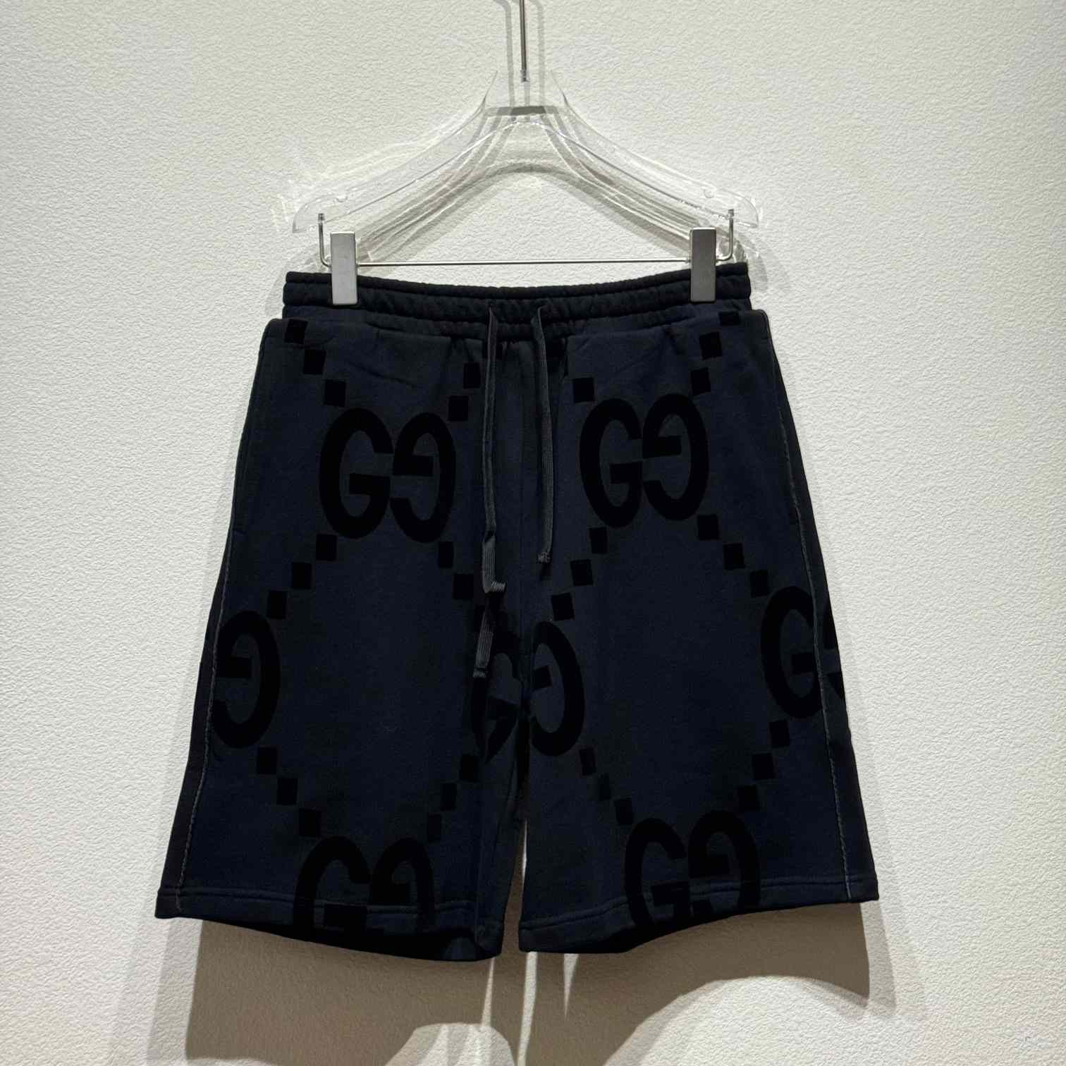 Gucci GG Flocked Print Cotton Shorts - everydesigner