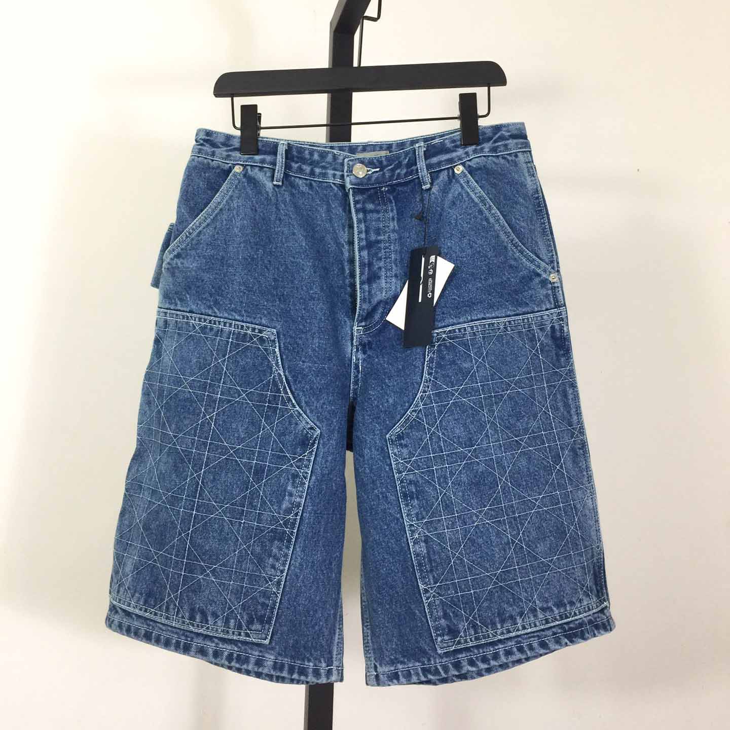 Dior Cannage Carpenter Bermuda Shorts - everydesigner