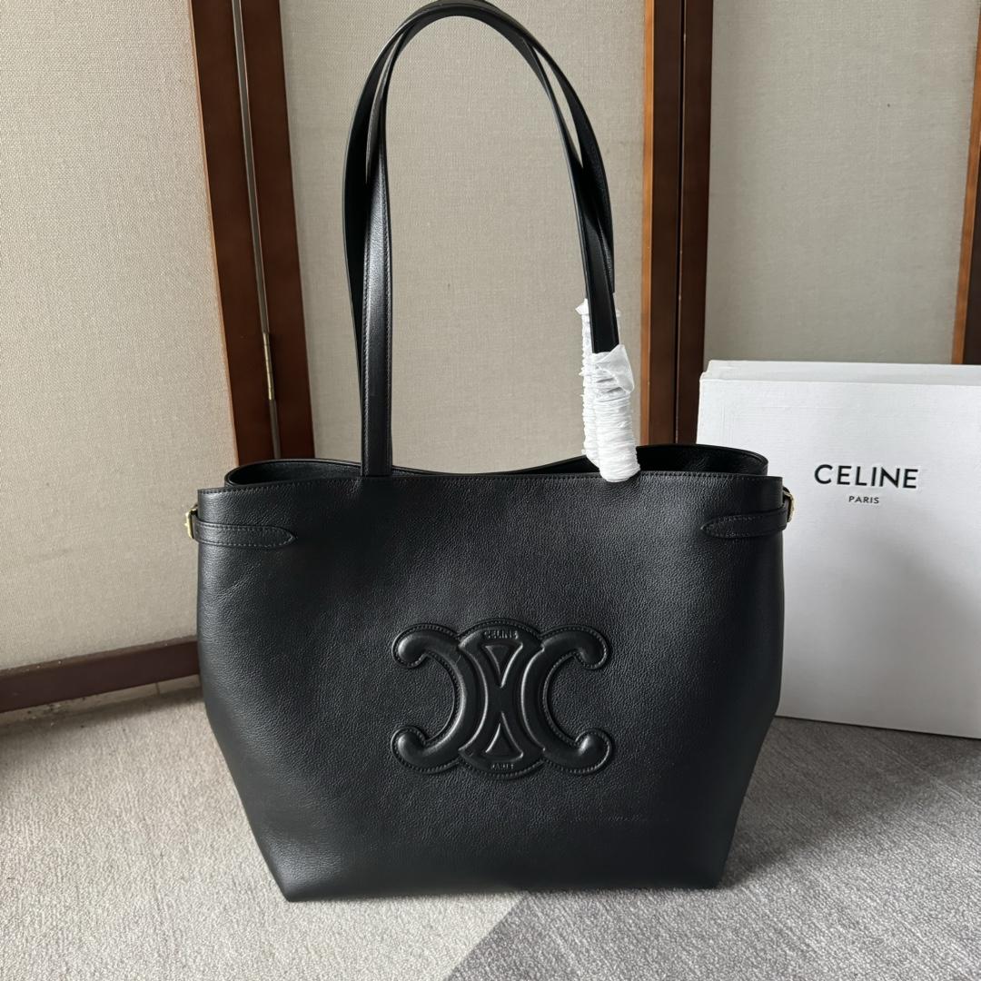 Celine Medium Cabas Anais Cuir Triomphe In Grained Calfskin - everydesigner