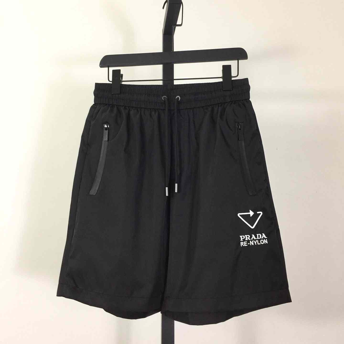 Prada Black Re-nylon Shorts - everydesigner