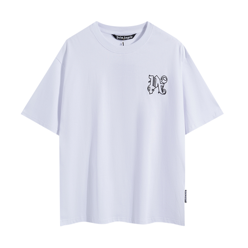  Palm Angels Monogram Stud Classic T-Shirt - everydesigner