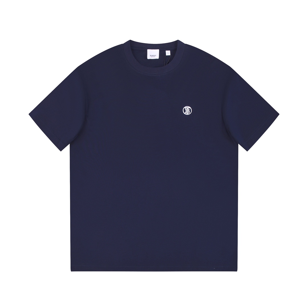 Burberry TB Cotton T-shirt In Blue - everydesigner