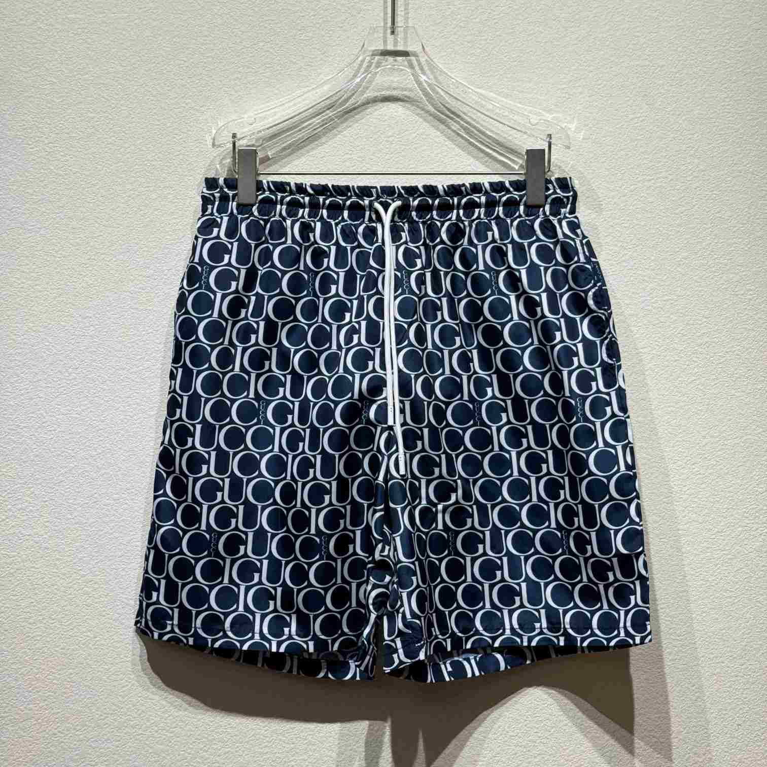 Gucci Maxi Gucci Print Nylon Swim Short - everydesigner