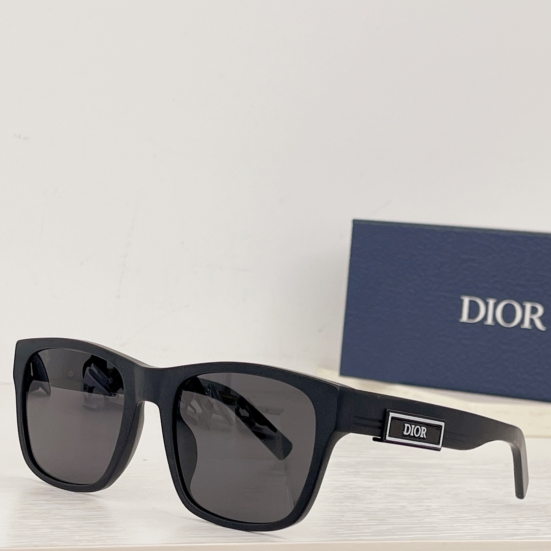 Dior DiorB23 S2F Black Rectangular Sunglasses - everydesigner