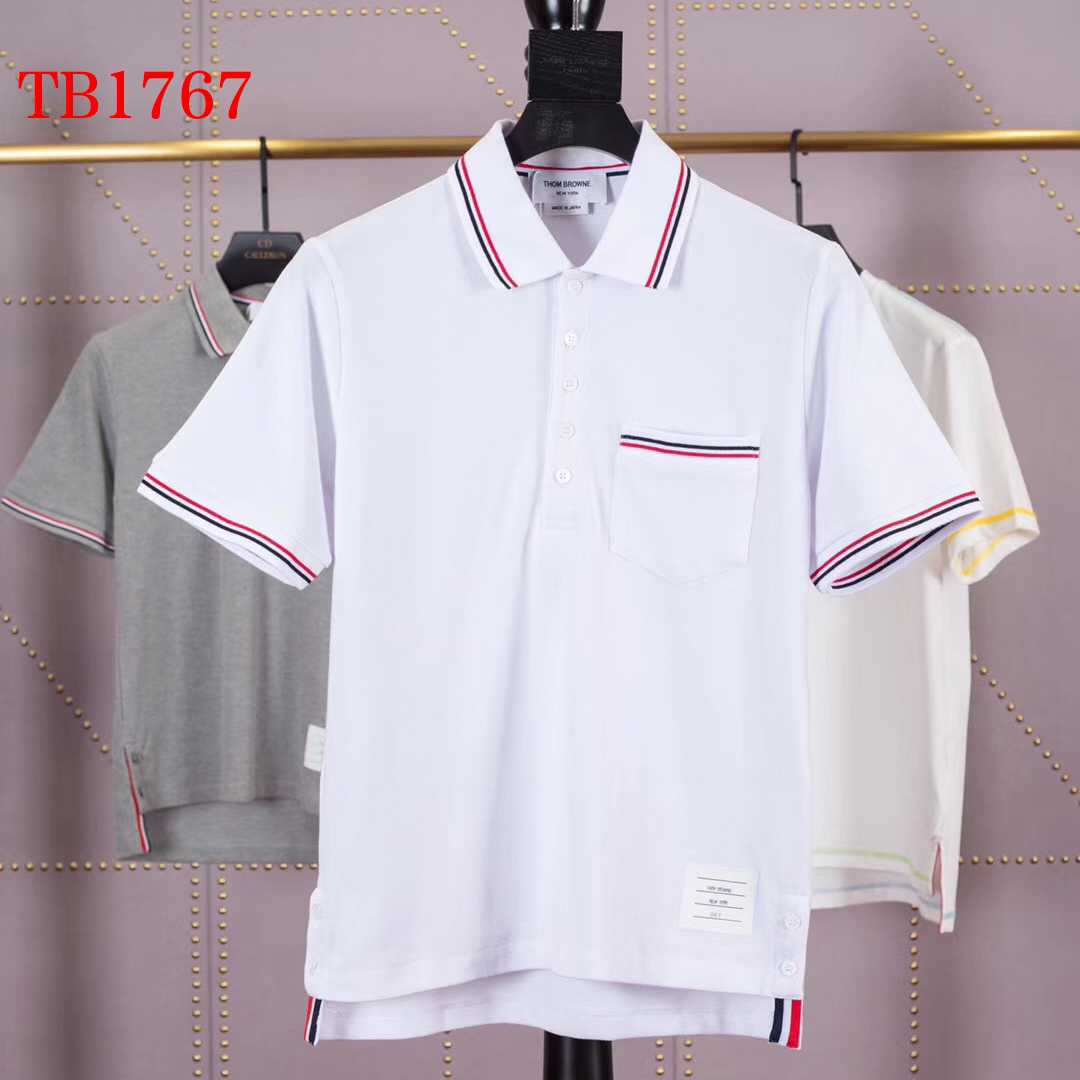 Thom Browne Bar Stripe Short-sleeve Polo   TB1767 - everydesigner