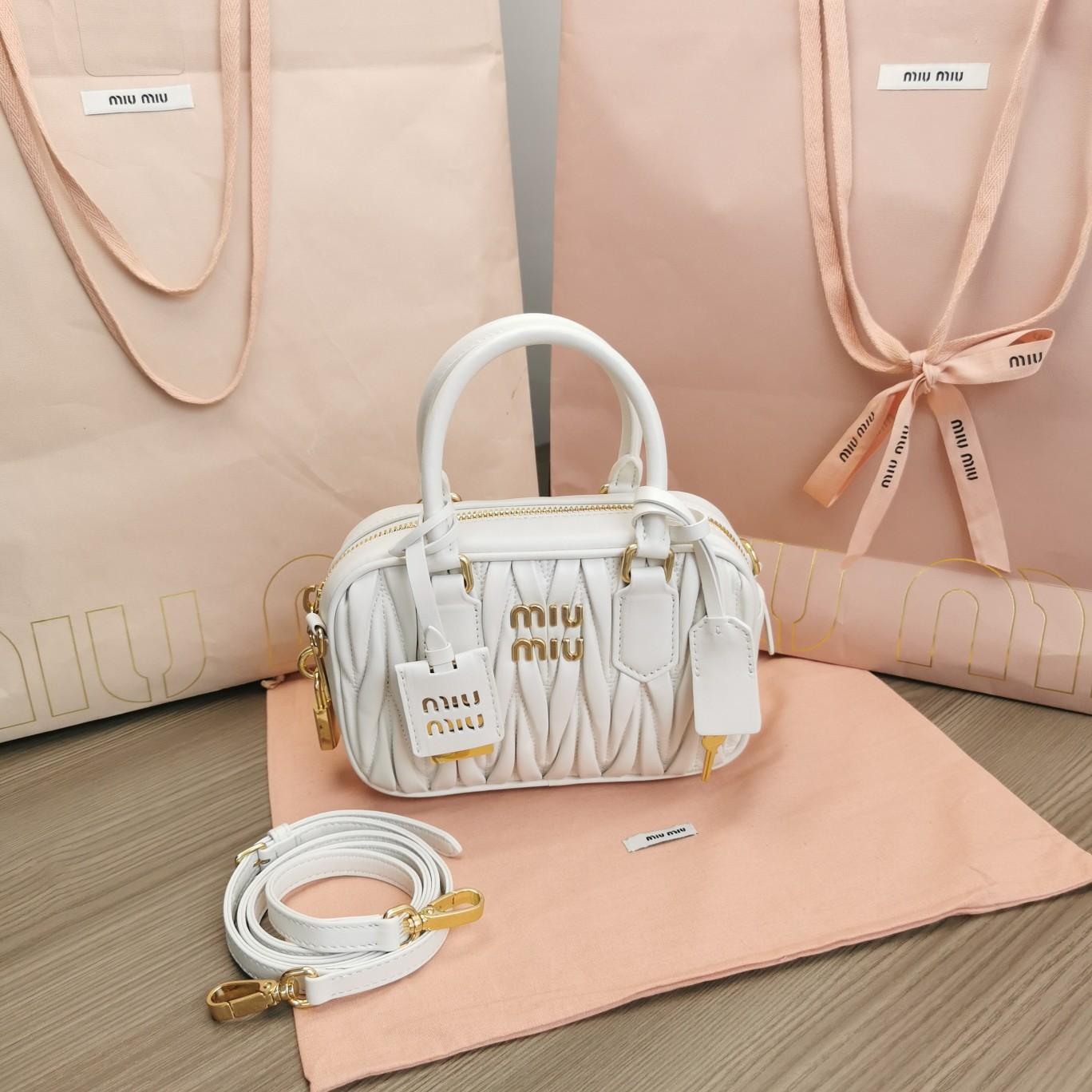 Miu Miu Arcadie Matelassé Nappa Leather Mini-bag - everydesigner